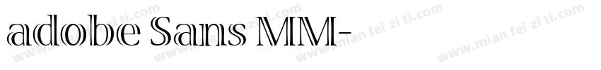 adobe Sans MM字体转换